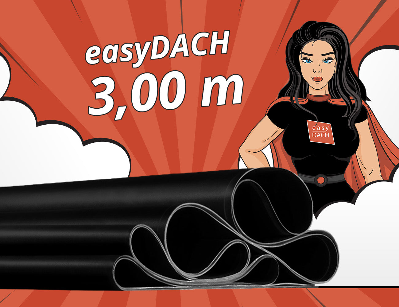 HSS® EasyStick EPDM Dachbahn selbstklebend - 5m² Rolle – ExpressDach